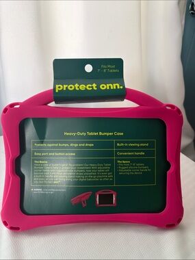 Heavy-Duty Tablet Bumper Case - Pink